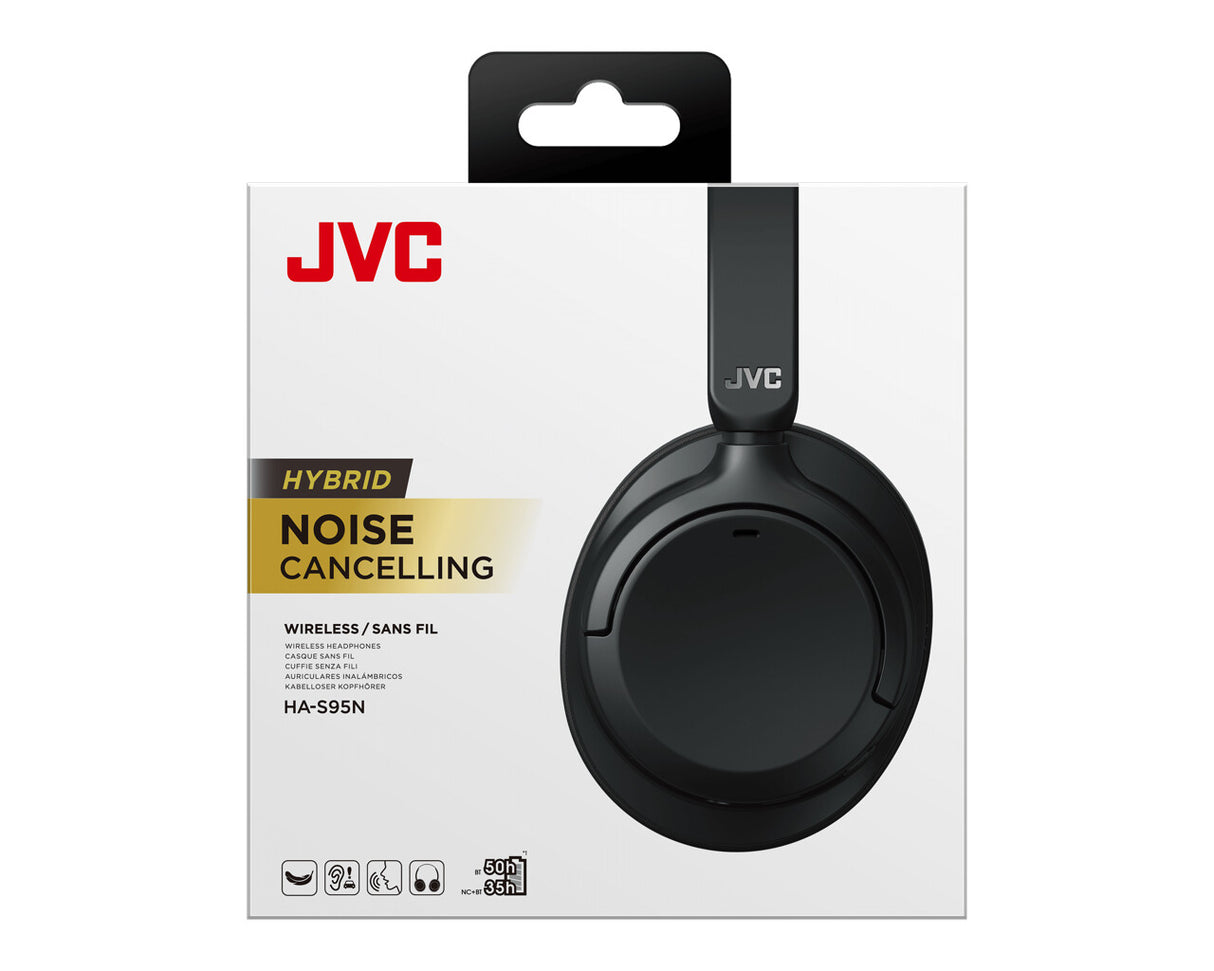 JVC ‎HA-S95N Headset Kabel & trådløs Opkald/musik Bluetooth Sort