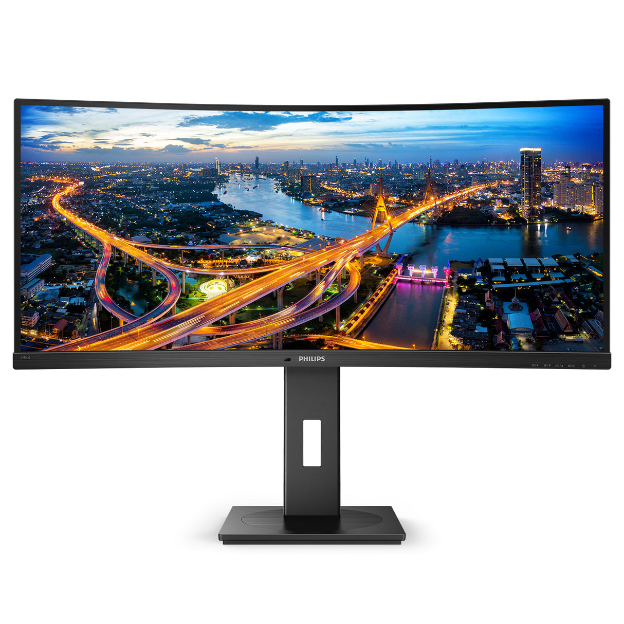 Philips B Line 346B1C/00 computerskærm 86,4 cm (34") 3440 x 1440 pixel Quad HD LCD Sort