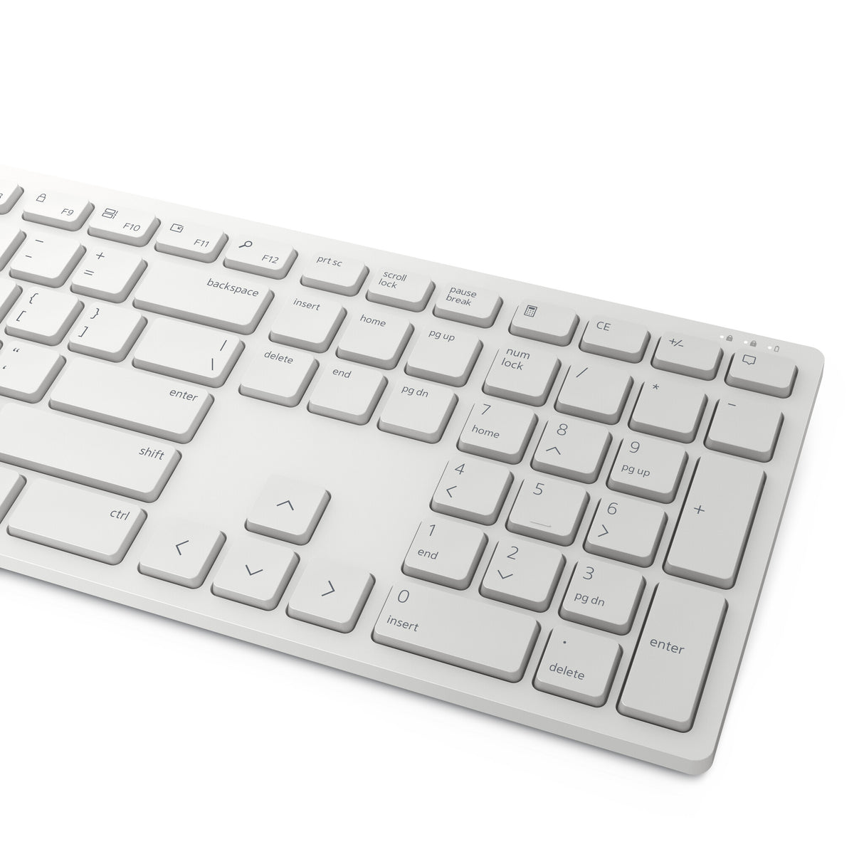 DELL KM5221W tastatur Mus inkluderet Kontor RF trådløst QWERTY Russisk Hvid
