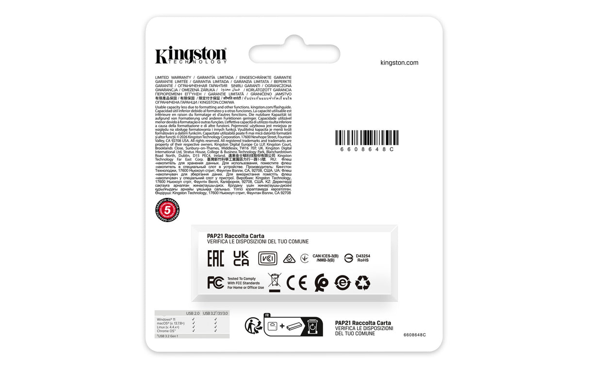 Kingston Technology DataTraveler Exodia USB-nøgle 256 GB USB Type-A 3.2 Gen 1 (3.1 Gen 1) Sort, Grøn