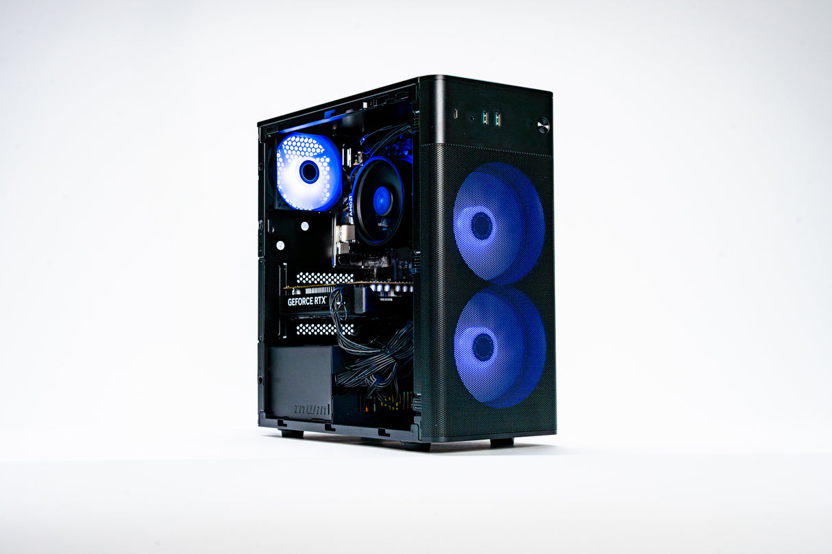 Erazer Recon E45 AMD Ryzen™ 5 5500 16 GB DDR4-SDRAM 1 TB SSD NVIDIA GeForce RTX 4060 Windows 11 Home Desktop PC Sort