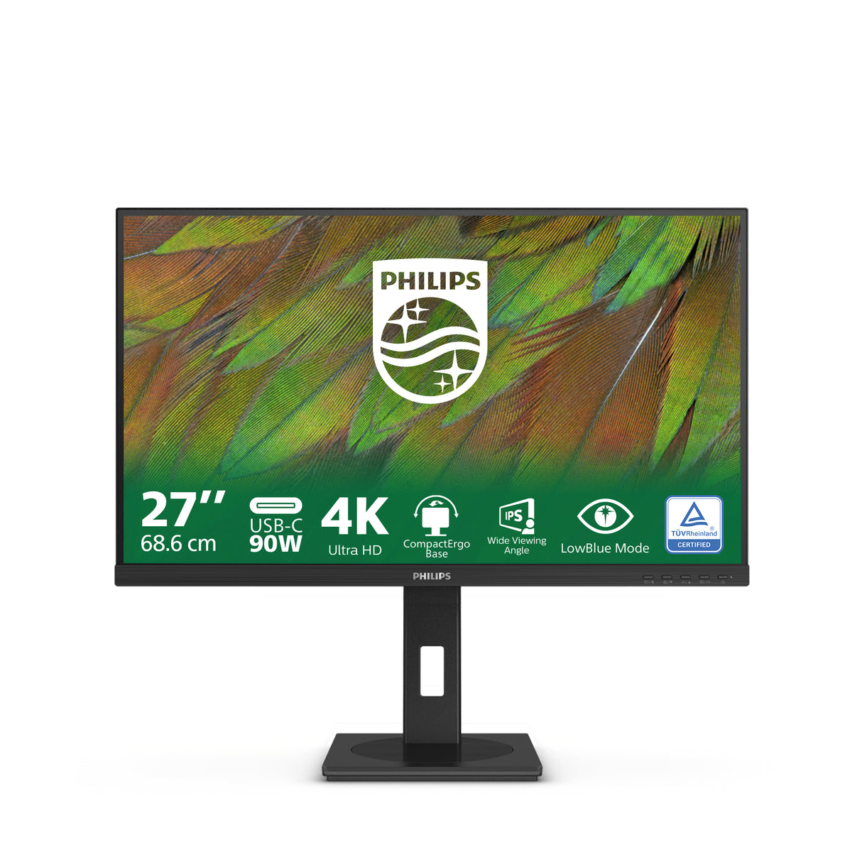 Philips 3000 series 27B1U3900/00 computerskærm 68,6 cm (27") 3840 x 2160 pixel 4K Ultra HD LCD Sort