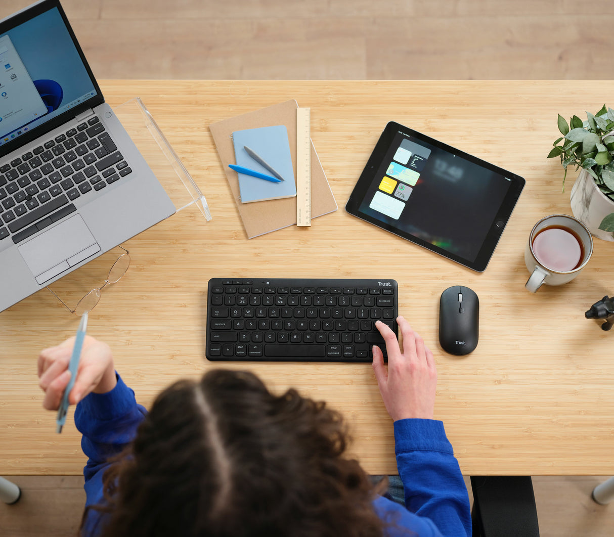 Trust Lyra wireless nordic 302348 tastatur og mus