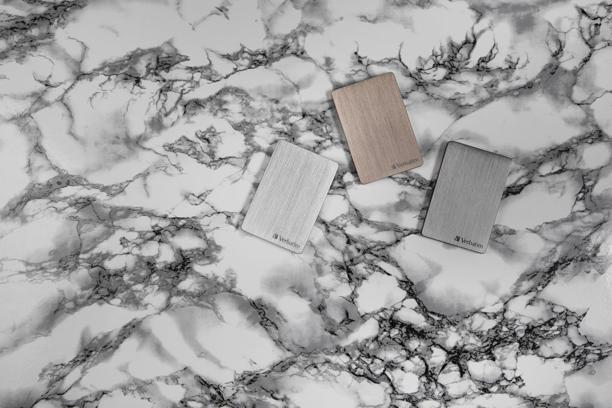 Verbatim Store 'n' Go ALU Slim ekstern harddisk 1 TB 2.5" USB Type-C 3.2 Gen 1 (3.1 Gen 1) Sølv