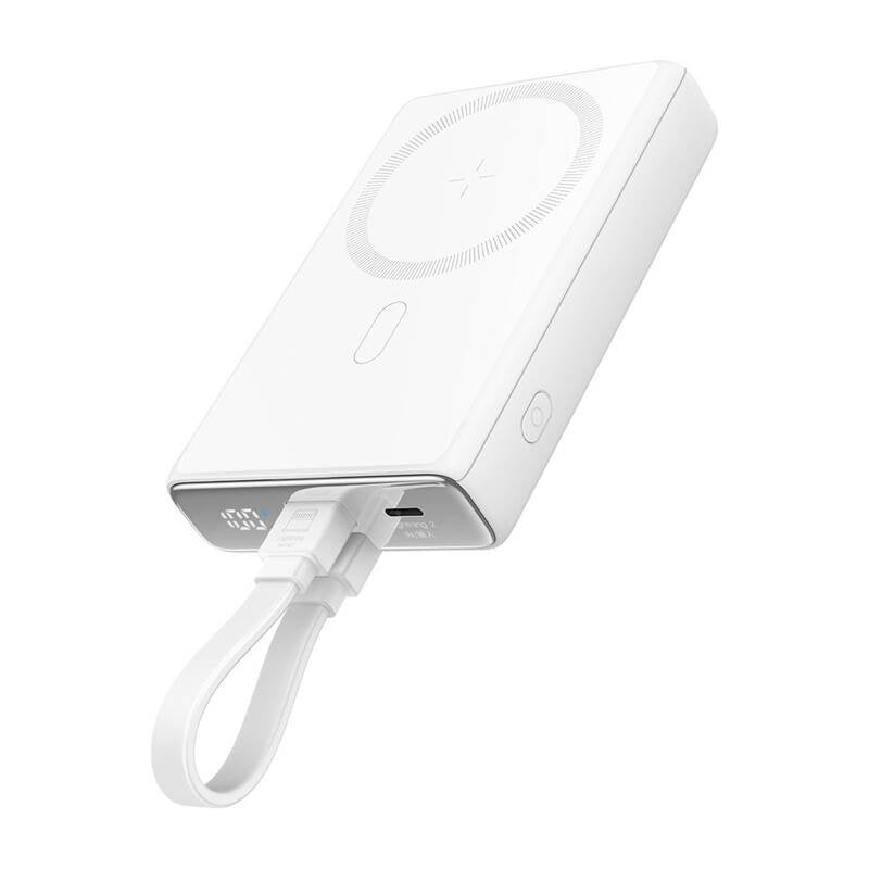 Joyroom magnetisk powerbank med stand JR-PBM01, 20W, 10000mA (hvid)