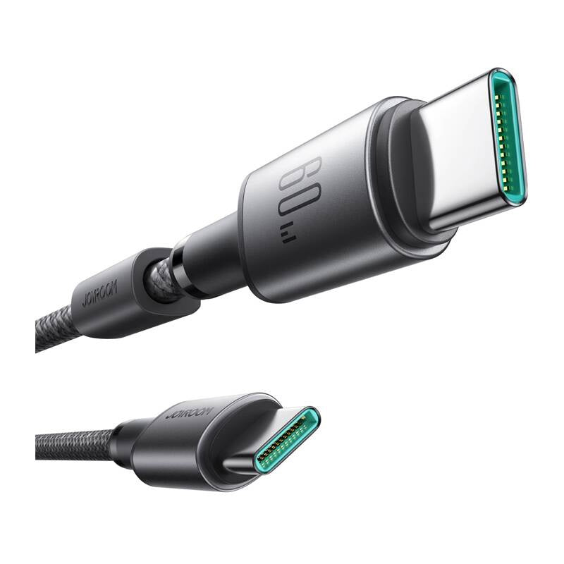 Kabel USB-C - USB-C Joyroom S-A50, 60W, 1.2m szary