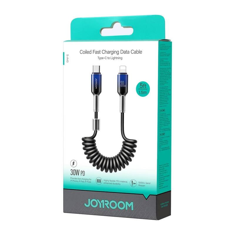 Kabel USB-C Lightning Joyroom S-A43 30W 1,5m czarny