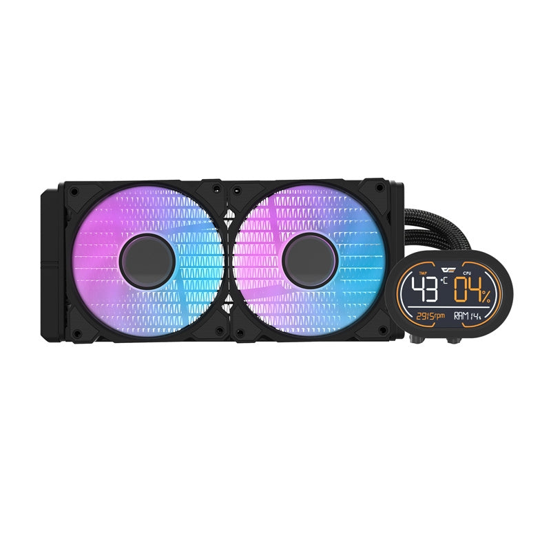 Darkflash DH240D CPU vandkøler (sort)