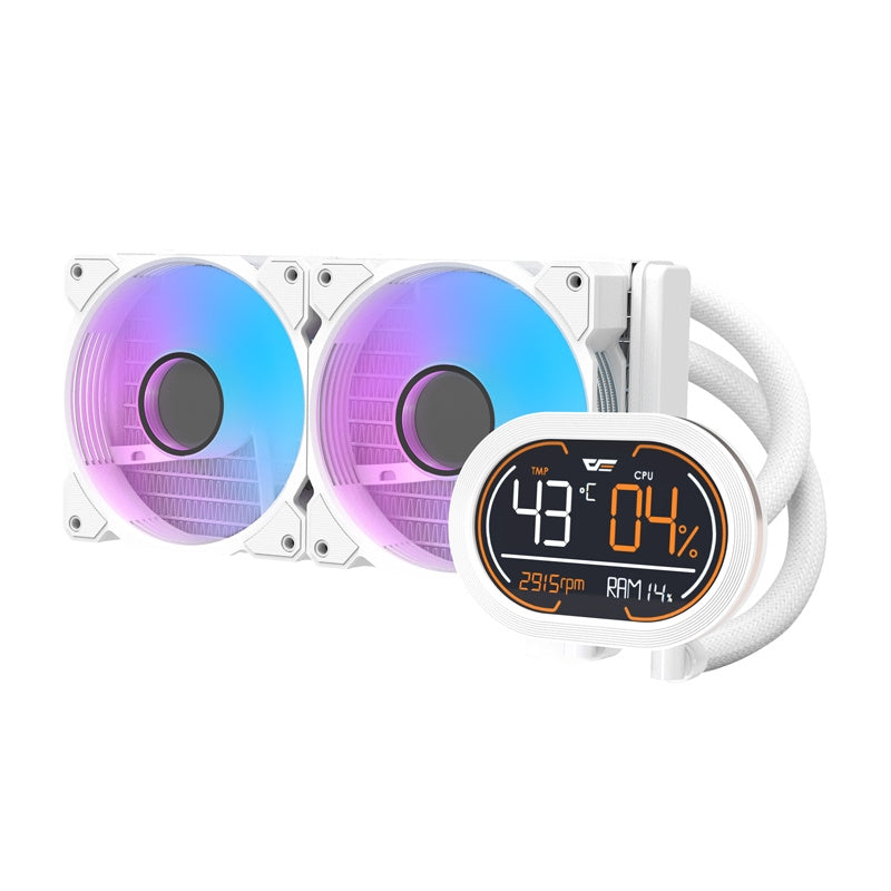 Darkflash DH240D CPU vandkøler (hvid)