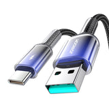 Joyroom USB-A USB-C kabel S-A42 3A 1,2 m sort