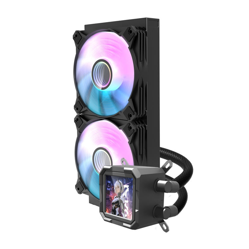 Darkflash DV240S CPU vandkøler (sort)