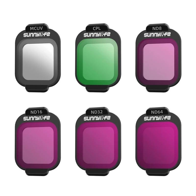 Filtry MCUV, CPL, ND8, ND16, ND32, ND64