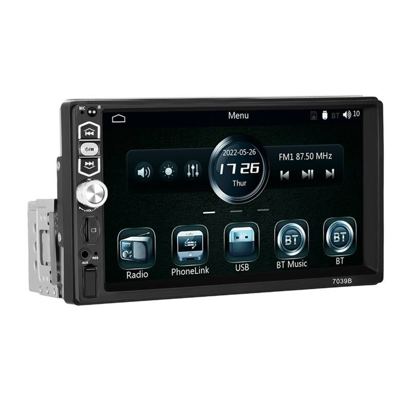 Bilskærm 7.0" Podofo A3061 Carplay&Android Auto