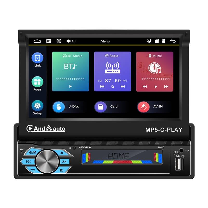 Bilskærm 7" Podofo A3012 Carplay&Android Auto,