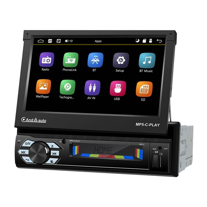 Bilskærm 7" Podofo A3012 Carplay&Android Auto,