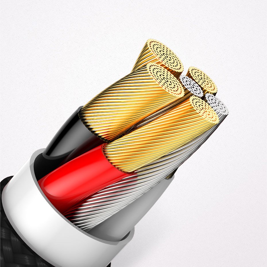 Baseus Cafule cable USB Type C SuperCharge 40W Quick Charge 3.0 QC 3.0 1m gray-black (CATKLF-PG1)