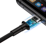 Baseus Cafule cable USB Type C SuperCharge 40W Quick Charge 3.0 QC 3.0 1m gray-black (CATKLF-PG1)
