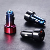 Baseus Magic Series Dual QC - Quick Charge 3.0 2x USB 45W 6A biloplader sort (CCMLC20A-01)