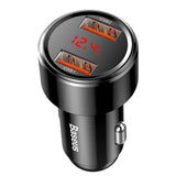 Baseus Magic Series Dual QC - Quick Charge 3.0 2x USB 45W 6A biloplader sort (CCMLC20A-01)