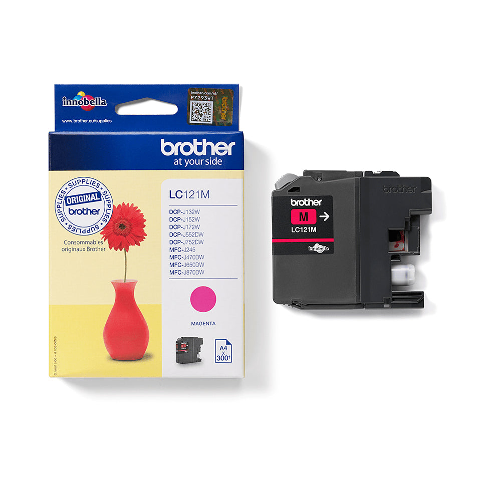 Brother LC121M blækpatron 1 stk Original Magenta