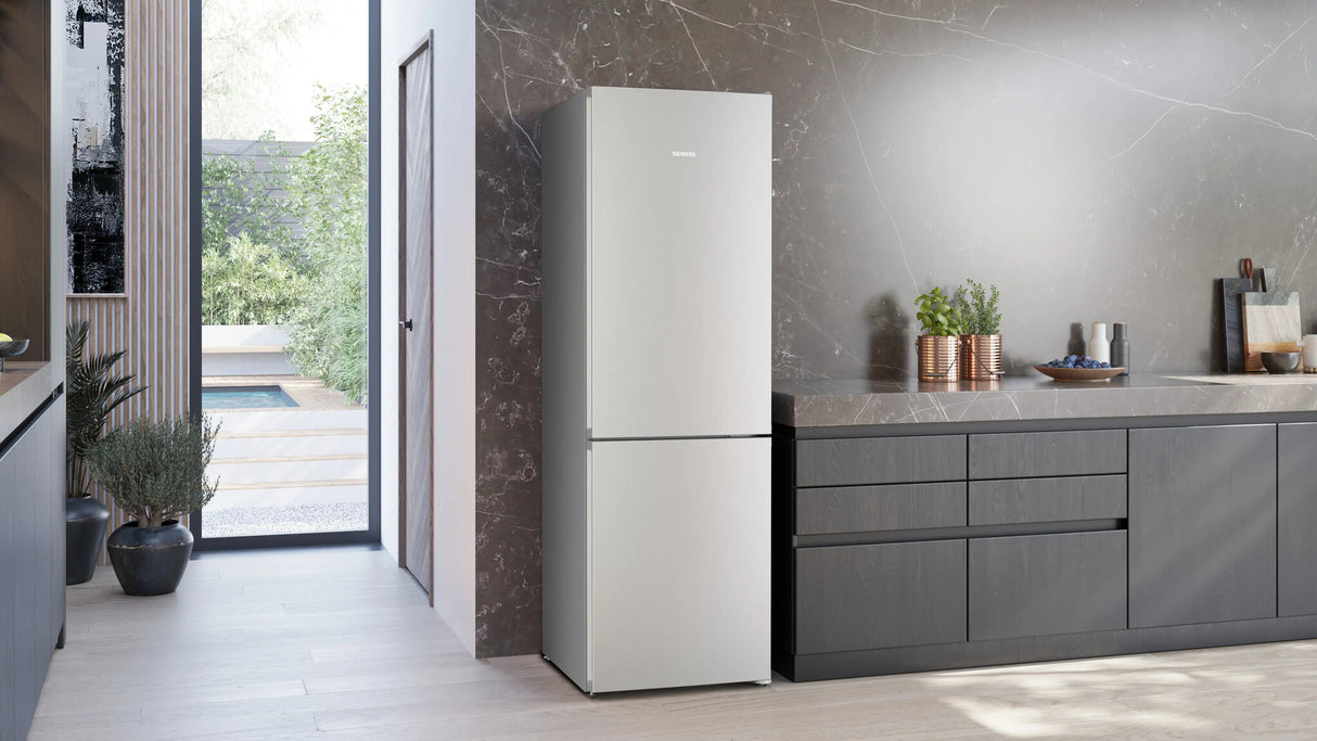 Siemens iQ300 KG36NVIDG køle-/fryseskab Fritstående 321 L Rustfrit stål