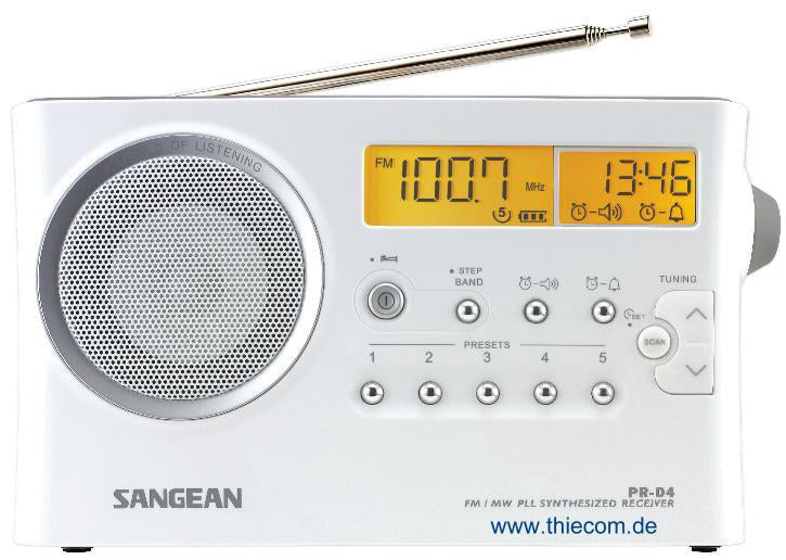 Sangean PRD4 radio hvid