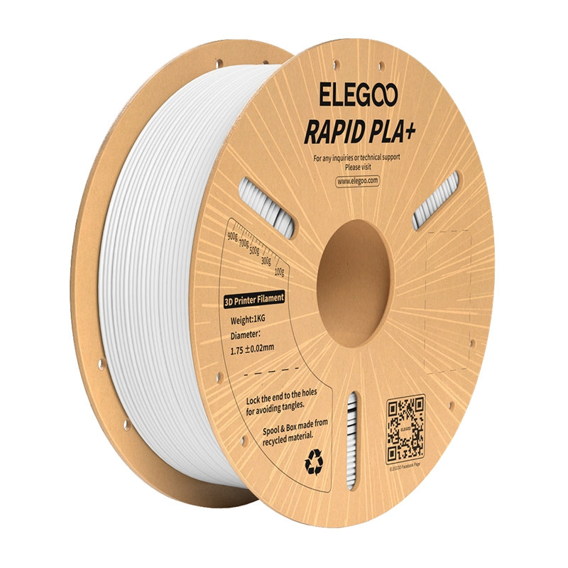 ELEGOO Rapid PLA+ Filament (hvid)