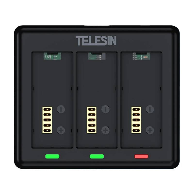 Opladning til 3 batterier til GoPro HERO 13 Telesin (S0-BCG-12-TGP)
