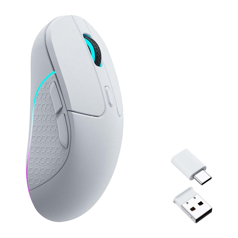 Keychron M3 RGB 1000Hz trådløs spilmus (hvid) [M3-A3].