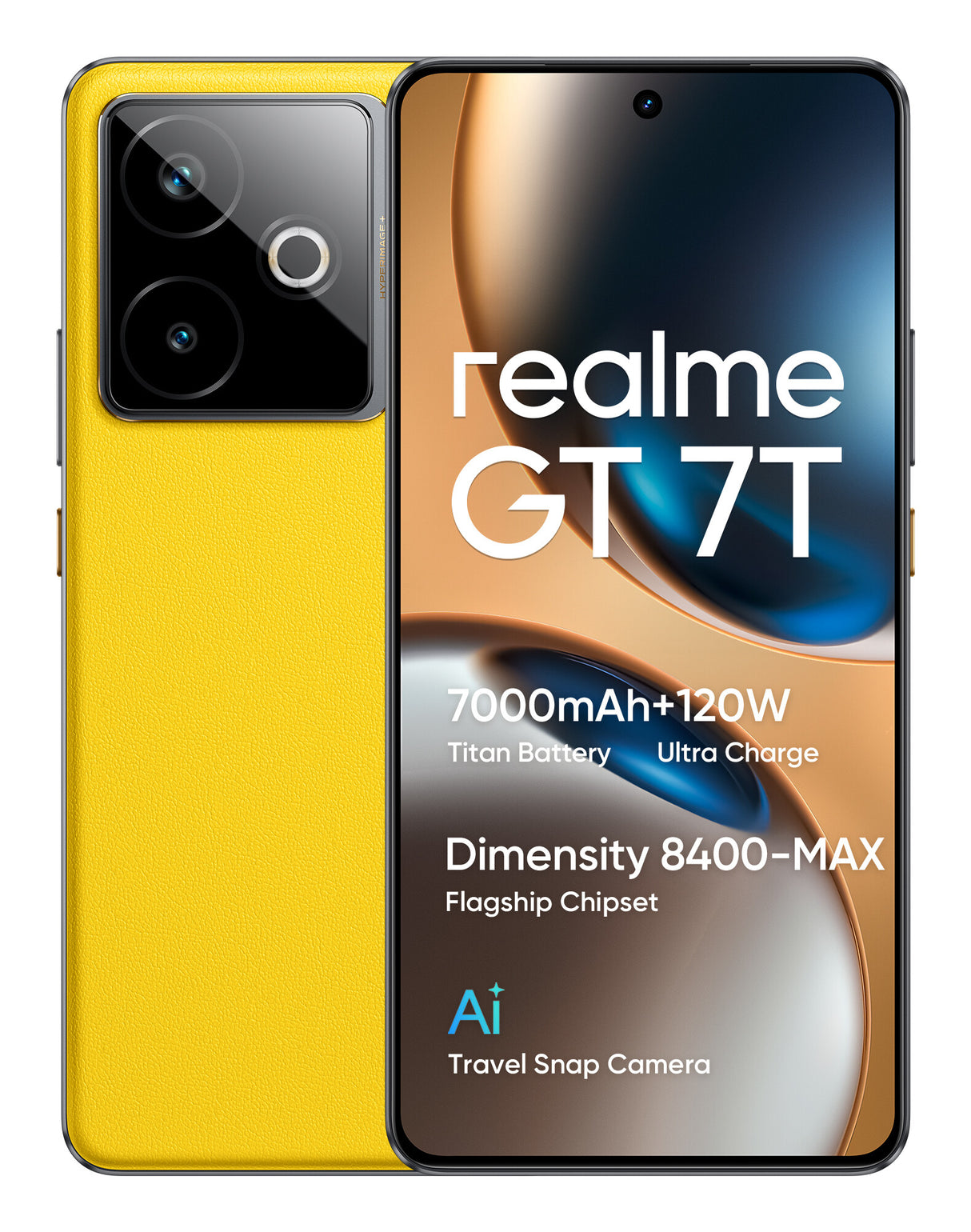 realme GT 7T 17,3 cm (6.8") Dual SIM Android 15 5G USB Type-C 12 GB 256 GB 7000 mAh Gul