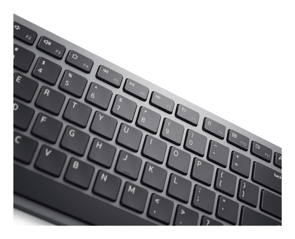 DELL KM7321W tastatur Mus inkluderet Kontor RF trådløs + Bluetooth QWERTY Russisk Grå, Titanium