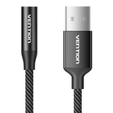 Single-port USB eksternt lydkort Vention Gome 0,25m (sort)