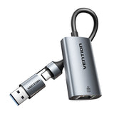 Adapter Vention USB-A + USB-C til Gigabit Ethernet 0,15 m