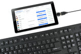 Gembird KB-109F-B tastatur USB + PS/2 QWERTY Sort