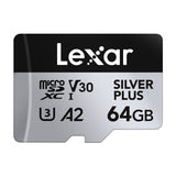 Lexar High-Performance Silver Plus microSDXC 64GB + adapter