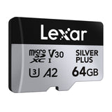 Lexar High-Performance Silver Plus microSDXC 64GB + adapter