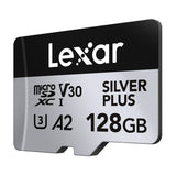 Lexar High-Performance Silver Plus microSDXC 128GB + adapter