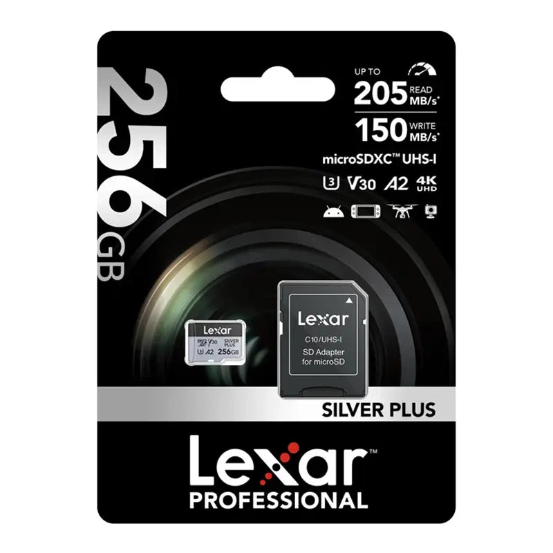 Lexar High-Performance Silver Plus microSDXC 256GB + adapter