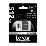 Lexar High-Performance Silver Plus microSDXC 512GB + adapter