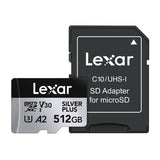 Lexar High-Performance Silver Plus microSDXC 512GB + adapter