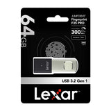 Lexar JumpDrive F35 PRO USB-nøgle 64 GB USB Type-A 3.2 Gen 1 (3.1 Gen 1) Sort, Sølv