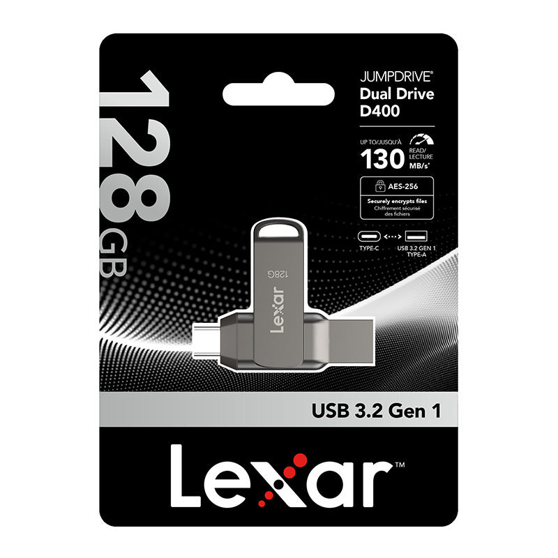 Pendrive Lexar Dual Type-C og Type-A USB 3.1 128GB