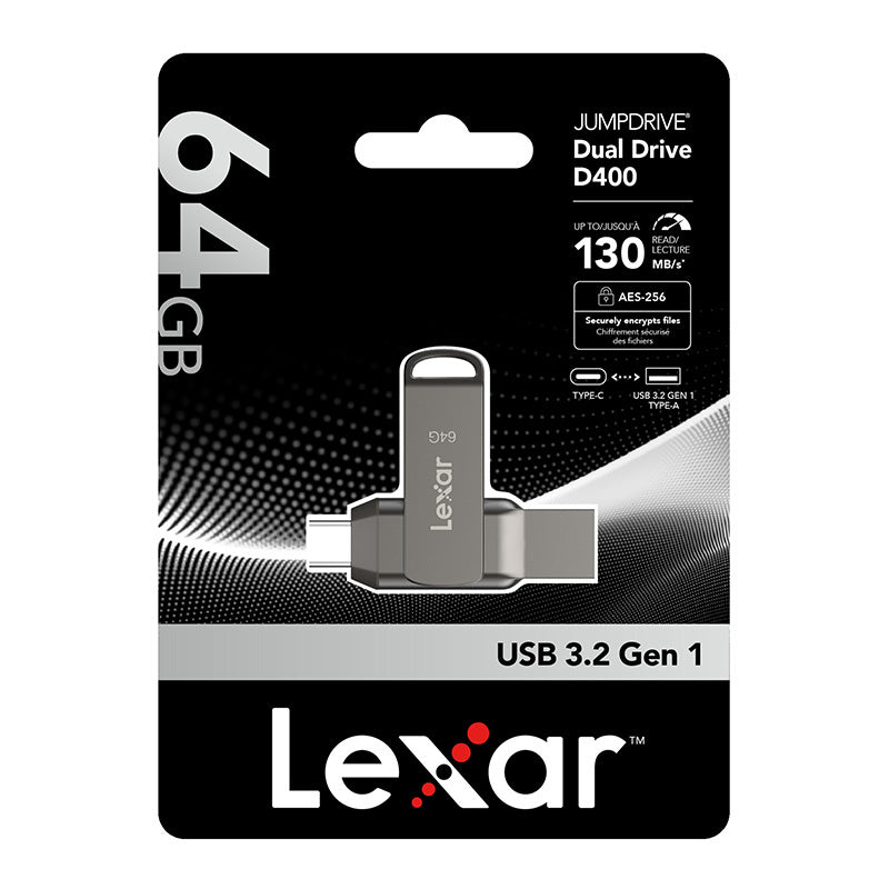 Pendrive Lexar Dual Type-C og Type-A USB 3.1 64GB