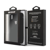 Ferrari Hardcase FEOSIHCI65BK iPhone Xs Max sort/sort Silikon Off track