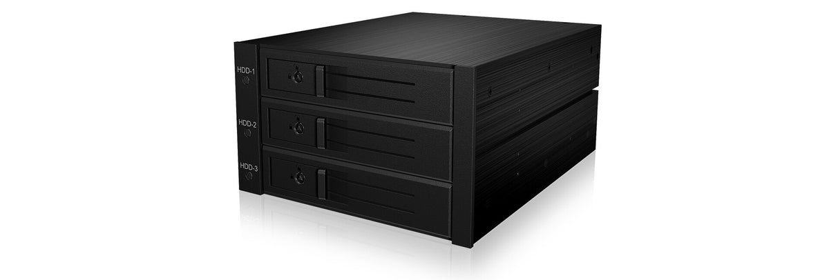 ICY BOX IB-563SSK 2x 5.25" Storage drive tray Black