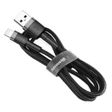 Baseus Cafule USB-A / Lightning 2A QC 3.0 kabel 3 m - sort og grå