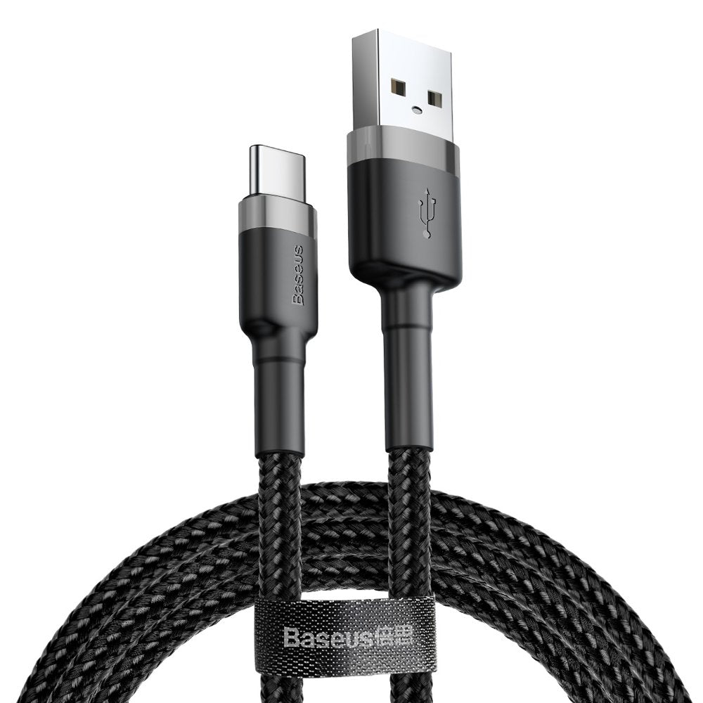 Baseus Cafule Kabel USB-A / USB-C QC3.0 2A 3m - Grå-Sort