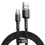 Baseus Cafule Kabel USB-A / USB-C QC3.0 2A 3m - Grå-Sort
