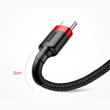 Baseus Cafule Kabel USB-A / USB-C QC3.0 2A 3m - Grå-Sort