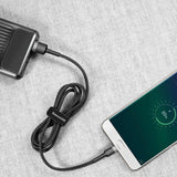 Baseus Cafule Cable holdbar nylon kabel USB / micro USB 2A 3M sort-grå (CAMKLF-HG1)